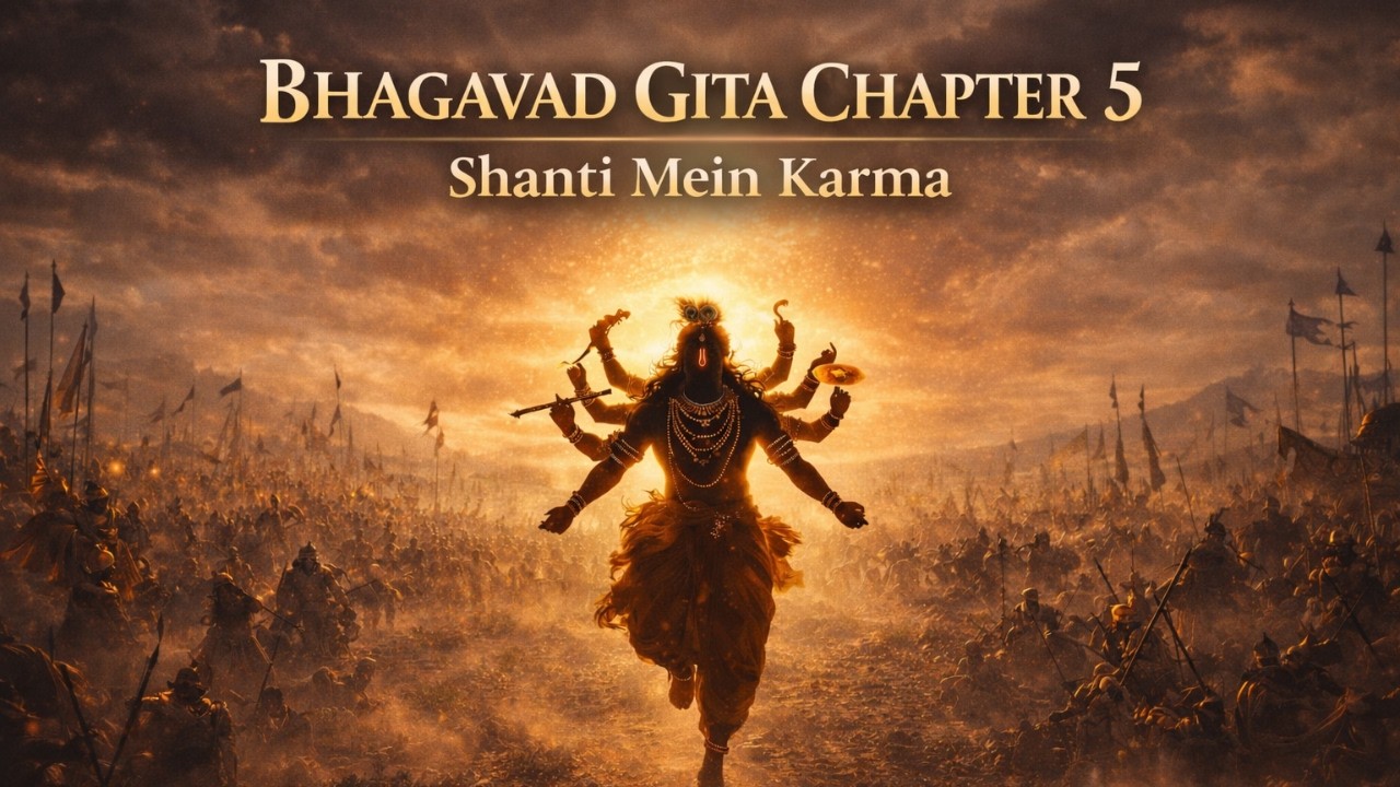 Bhagavad Gita Chapter 5 | Shanti Mein Karma | Path to Inner Peace in Action | Mantra Marg