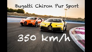 350 km/h Bugatti Chiron Pur Sport // 1500 PS // Circuit Paul Ricard