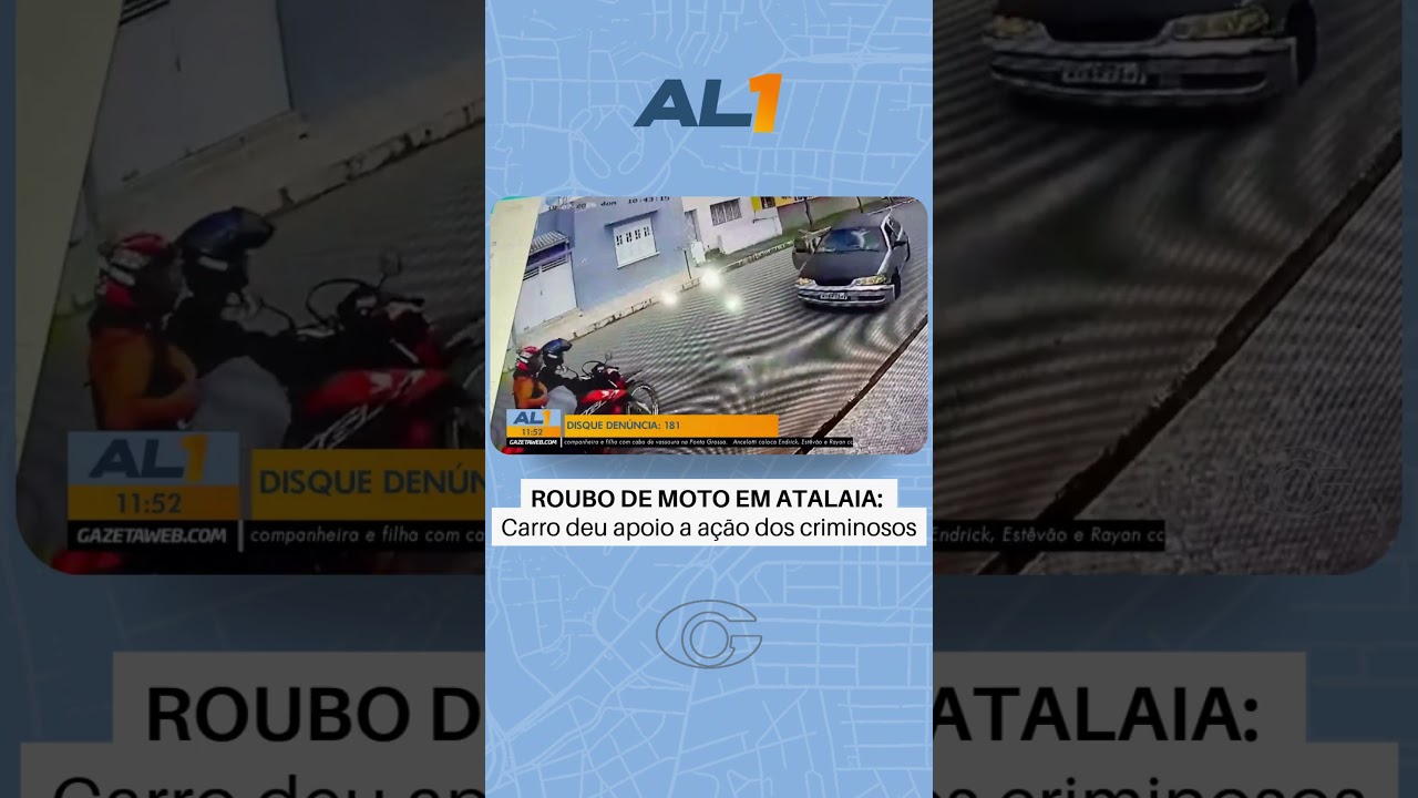 Carro deu apoio a criminosos em roubo de moto em Atalaia