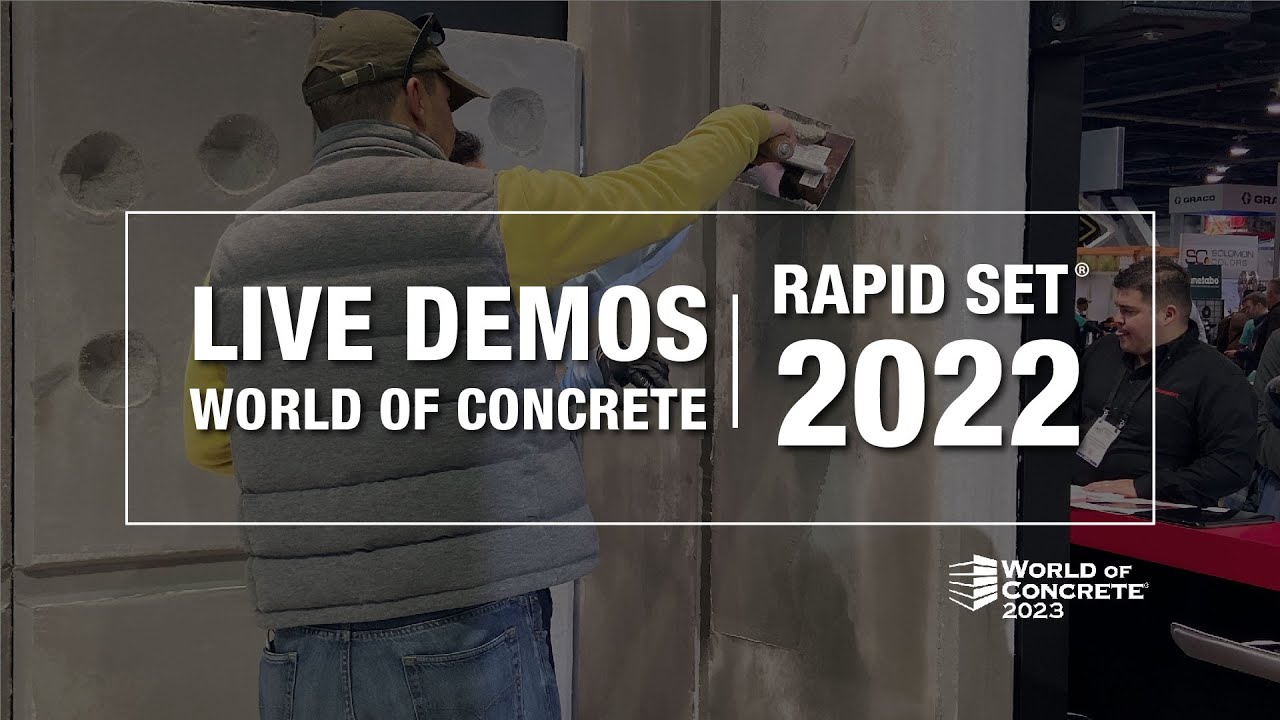 World of Concrete 2022 Concrete Repairs Demo