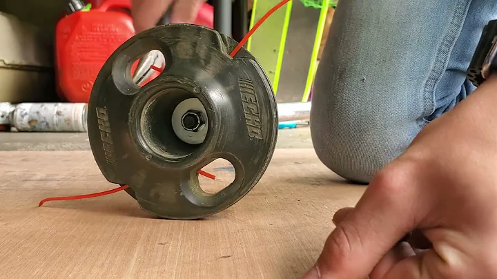 ECHO gt-225 weed trimmer rapid reloader line replacement tutorial