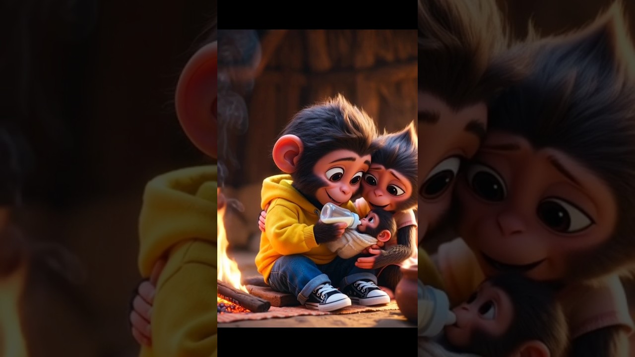 Poor Monkey’s Honest Work Wins Respect ❤️ | Emotional 3D Animated Short Film | AI Story