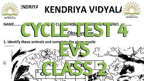 EVs cycle test 4/class 2/kv/ kvs/plant and animal/pet animal #class2 #ncrt #cbse #evs #cycletest
