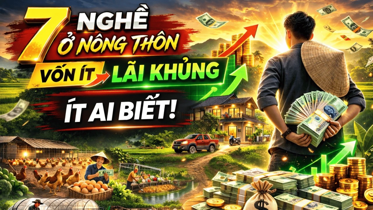 7 Nghề Ở Nông Thôn Vốn Ít Lãi Khủng – Nhiều Người Đang Âm Thầm Làm Giàu!