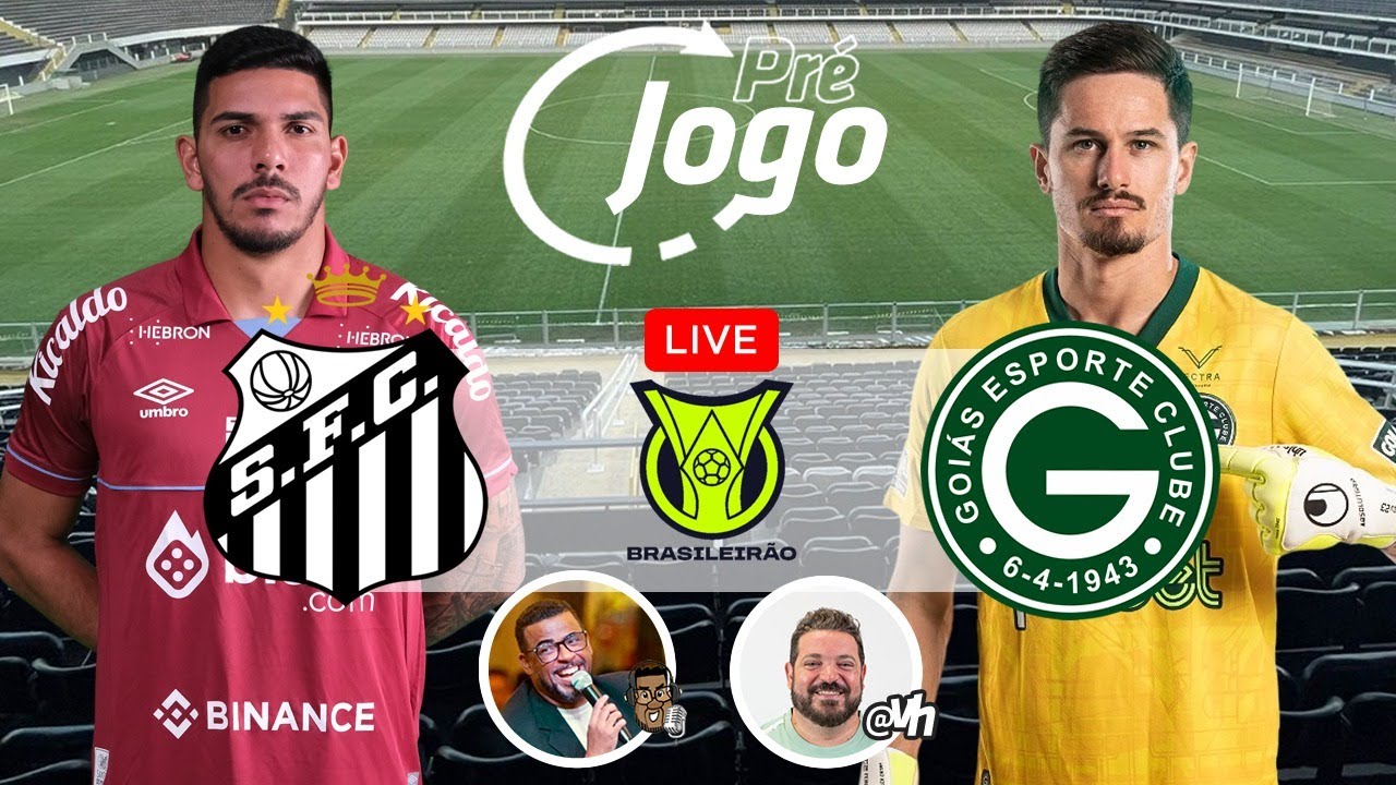 LIVE PRÉJOGO SANTOS F.C. X GOIÁS BRASILEIRÃO 2023 YouTube