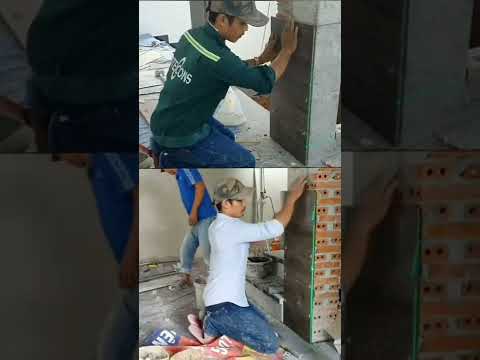 Video ốp gạch vân gỗ mặt thang máy - youtube