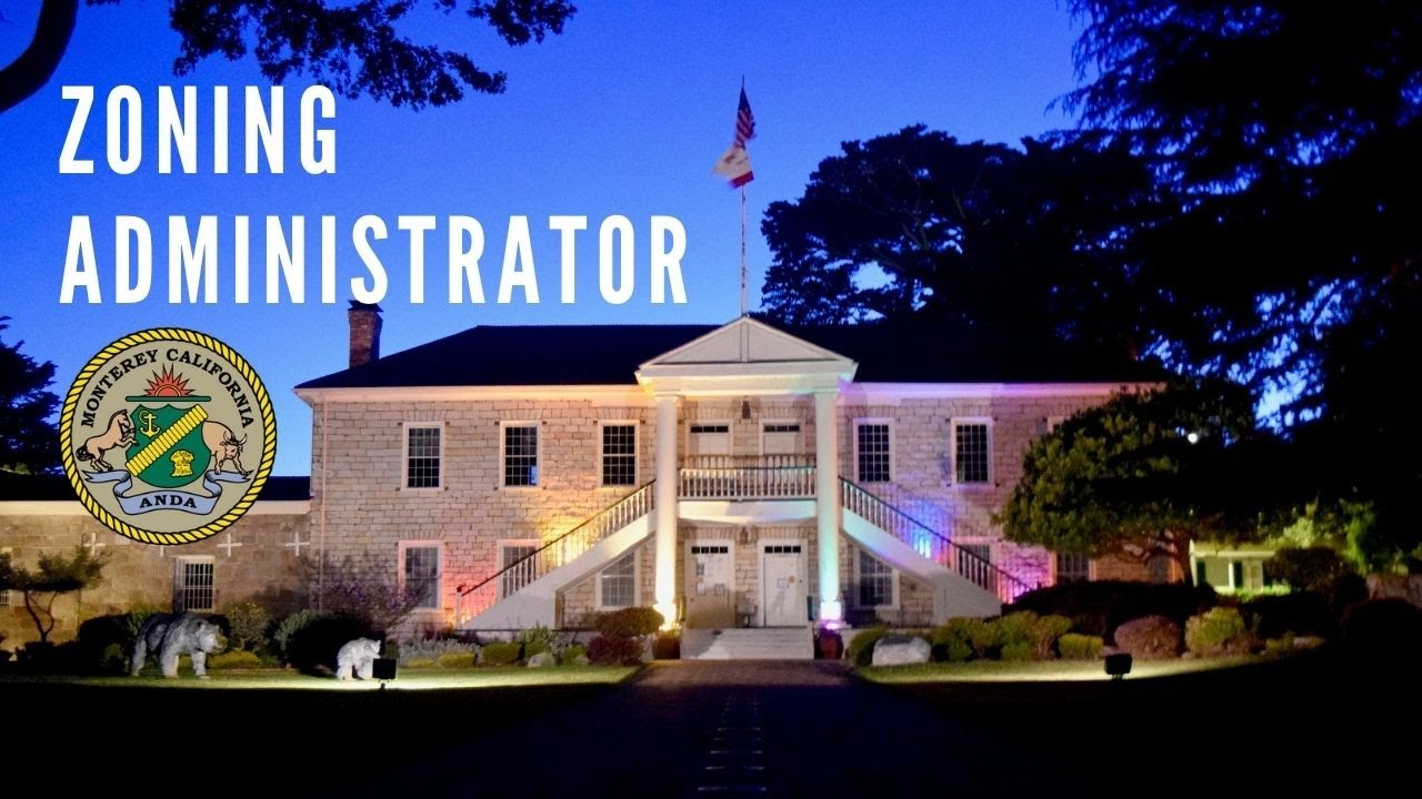 Monterey zoning administrator meeting 11 16 2023 youtube