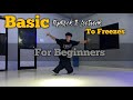 Basic top rock to footwork to freeze tutorial for beginners  bimal rana