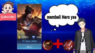 membeli Hero yss/yi-shun-shin di game || mobile legend || first video to be #vtuber screenshot 5