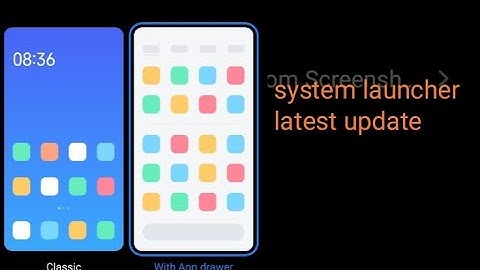 Miui 12 system launcher install in miui 11
