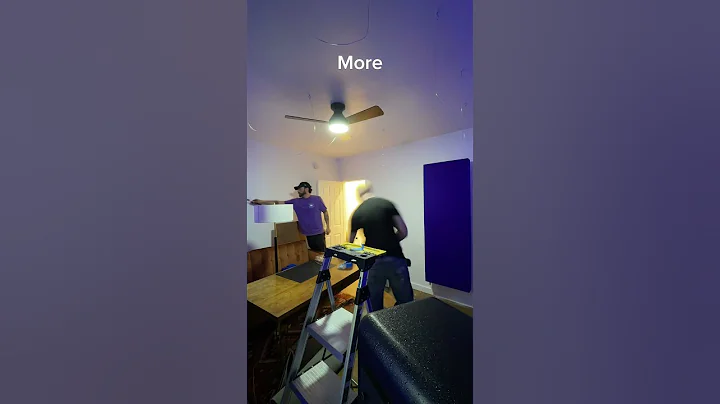 @zoto_ofc Recording Studio Install Timelapse with 11 of our 4” & 17” Triangle Purple Bass Traps!