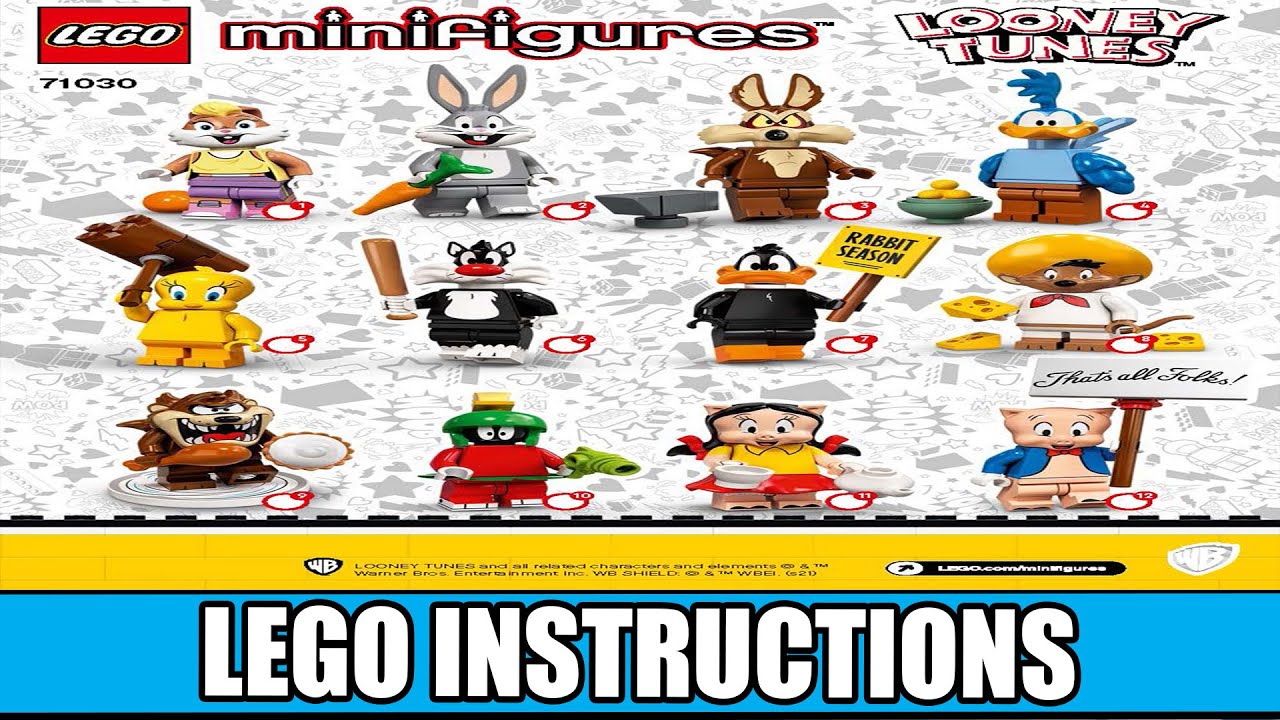 LEGO Minifigures - Looney Tunes Series - Sealed Box LEGO instructions