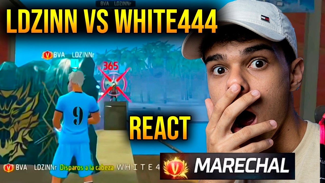 MARECHAL REAGINDO AO X1 DO LDZINN VS WHITE444! X1 PEGOU FOGO E ROLOU FARPAS - FREE FIRE NINJA CLIPS