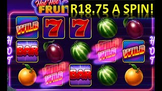 This can go INSANE! Hot Hot fruits at R18.75 with R500 GamePlay screenshot 4