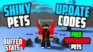 Update 6 Codes Shiny Superhero Pets, New Eggs And Magnets In Roblox Magnet Simulator