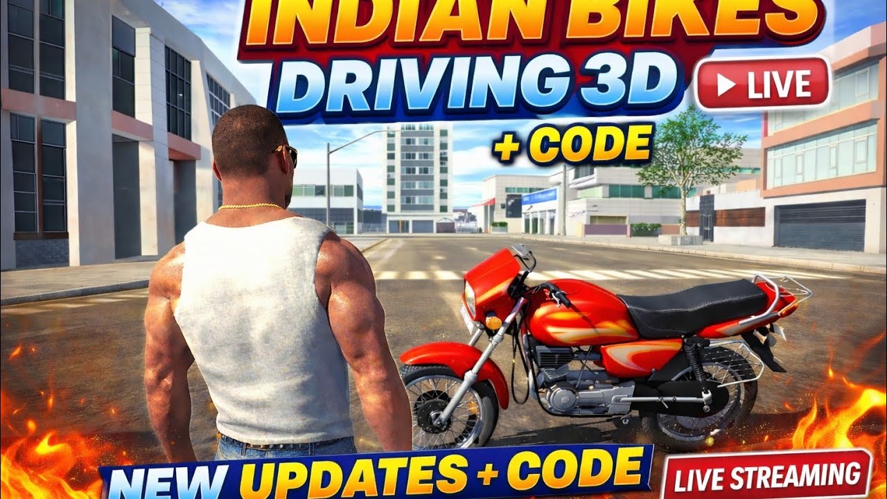 INDIAN BIKES DRIVING 3D 🛑 NEW UPADATS + NEW CODES TIPS AND TRICS LIVE 🛑