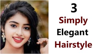 3 Simply Elegant Hairstyle - Quick hairstyle for girls | hairstyle 2024 | hairs style girl