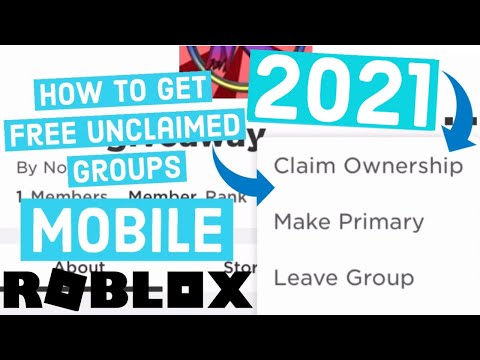 How To Get Free Unclaimed Roblox Groups On Mobile 2020 Youtube - unclaimed roblox groups with funds 2020