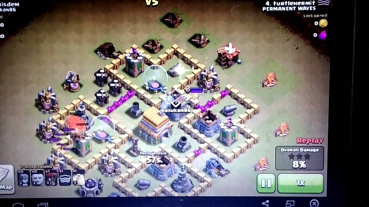 Hacked village in clash of clans to customers supp