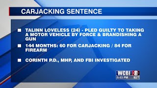Man sentenced to 12 years for carjacking in Corinth