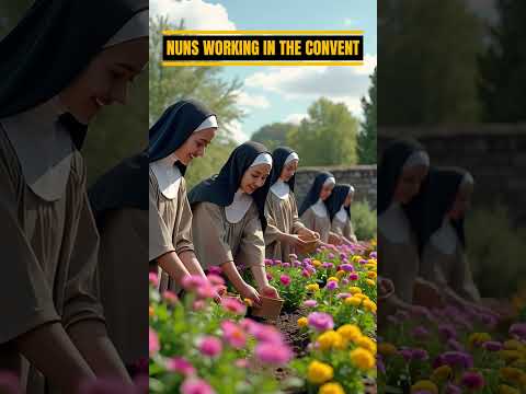 Nuns Working In The Convent A Life Of Prayer Service And Devotion