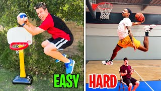 EASY vs HARD Slam Dunk Contest! *PART 2*