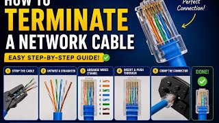 How to terminate a network cable 
