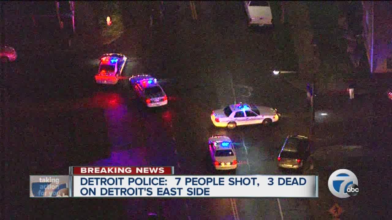 Detroit police: 7 people shot, 3 dead on Detroit's east side - YouTube