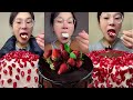 Asmr Giant Whipped Cream Delicious Cake Dessert丨Yummy ASMR Chinese Mukbang Cake Eating