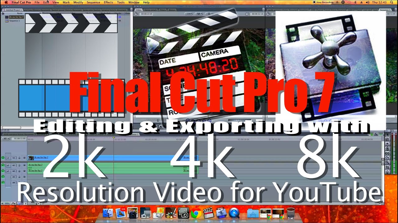 Edit 4k Resolution in Final Cut Pro 7, GoPro Footage 