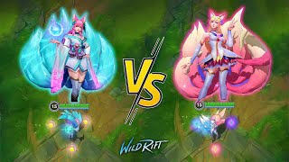 Ahri Spirit Blossom vs Star Guardian сравнение кожи // Wild Rift