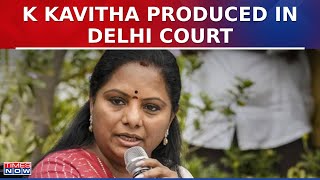BRS MLC K Kavitha Produced In Delhi Court, CBI Seeks 14 Days Judicial Custody In Liquorgate Scam