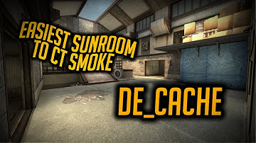 CS:GO - NEW EASIEST/BEST SMOKE TO CT FROM SUNROOM