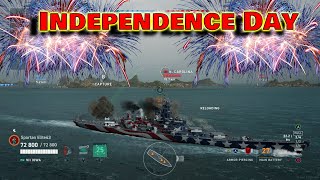 Independence Day in USS Iowa! (World of Warships Legends)