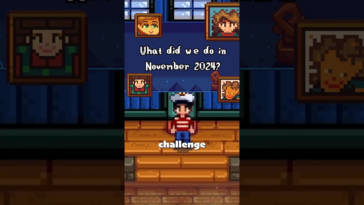 What did I do during November in the Stardew 999 Challenge? #stardew #stardewvalley