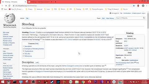 Learning Veracrypt part 18, What is Streebog