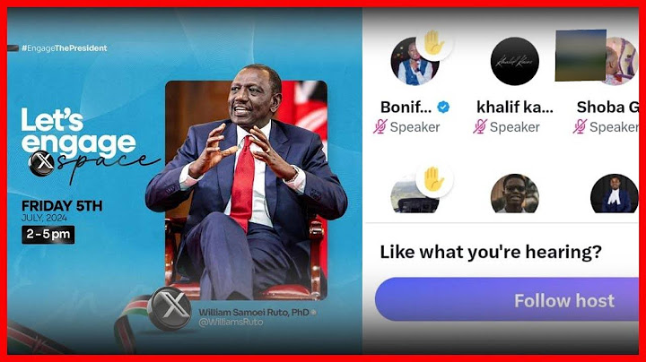 LIVE:PRESIDENT RUTO ENGAGING WITH GEN Z YOUTHS ON X SPACE!!