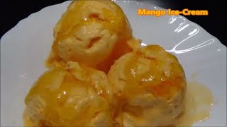 Mango Crush Ice Cream / मँगो क्रश से बनाईये रिअल मँगो टेस्टवाला डेलिशियस मँगो आईसक्रिम