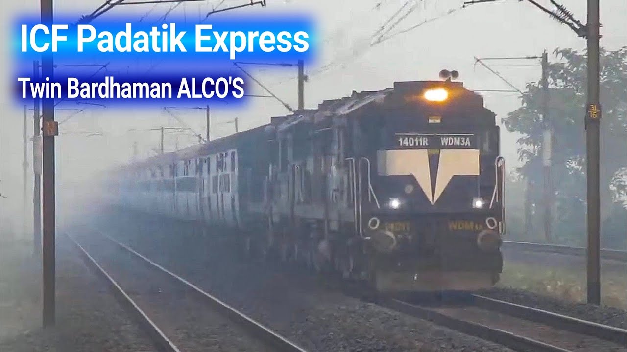 ICF Padatik Express Flying Through BardhamanHowrah Chord Section