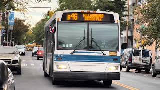 MTA NYCT #7016 on the B46 to Williamsburg Bridge Plaza at Malcom X Blvd & Kosciuzkso St