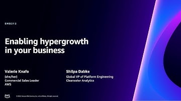 AWS re:Invent 2023 - Enabling hypergrowth in your business (SMB212)
