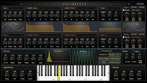 2RuleSynth - Free VST hybrid synthesizer