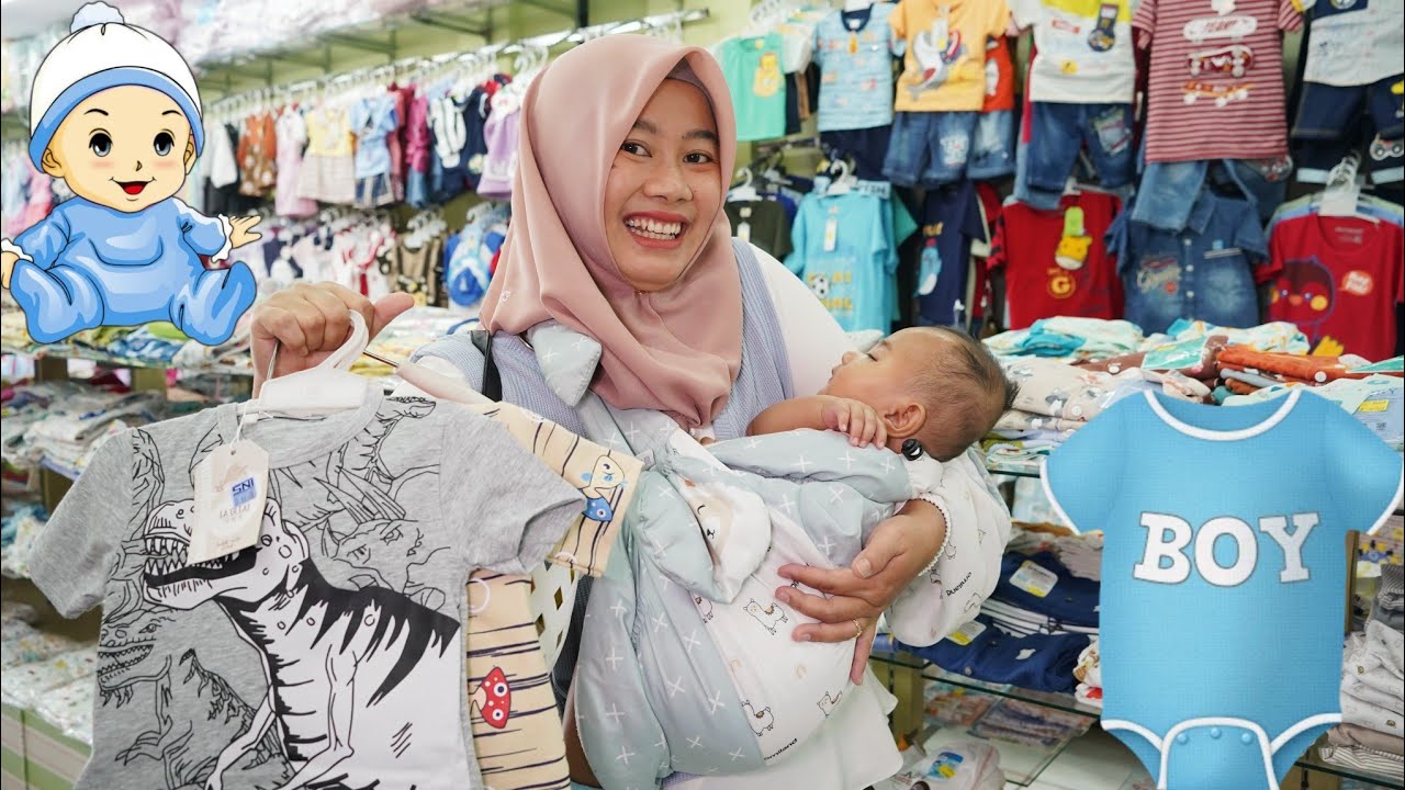 BAJU BAYI AZAM KEKECILAN 😰 Mamah Beli Baju Baru buat Azam | Mamah azam