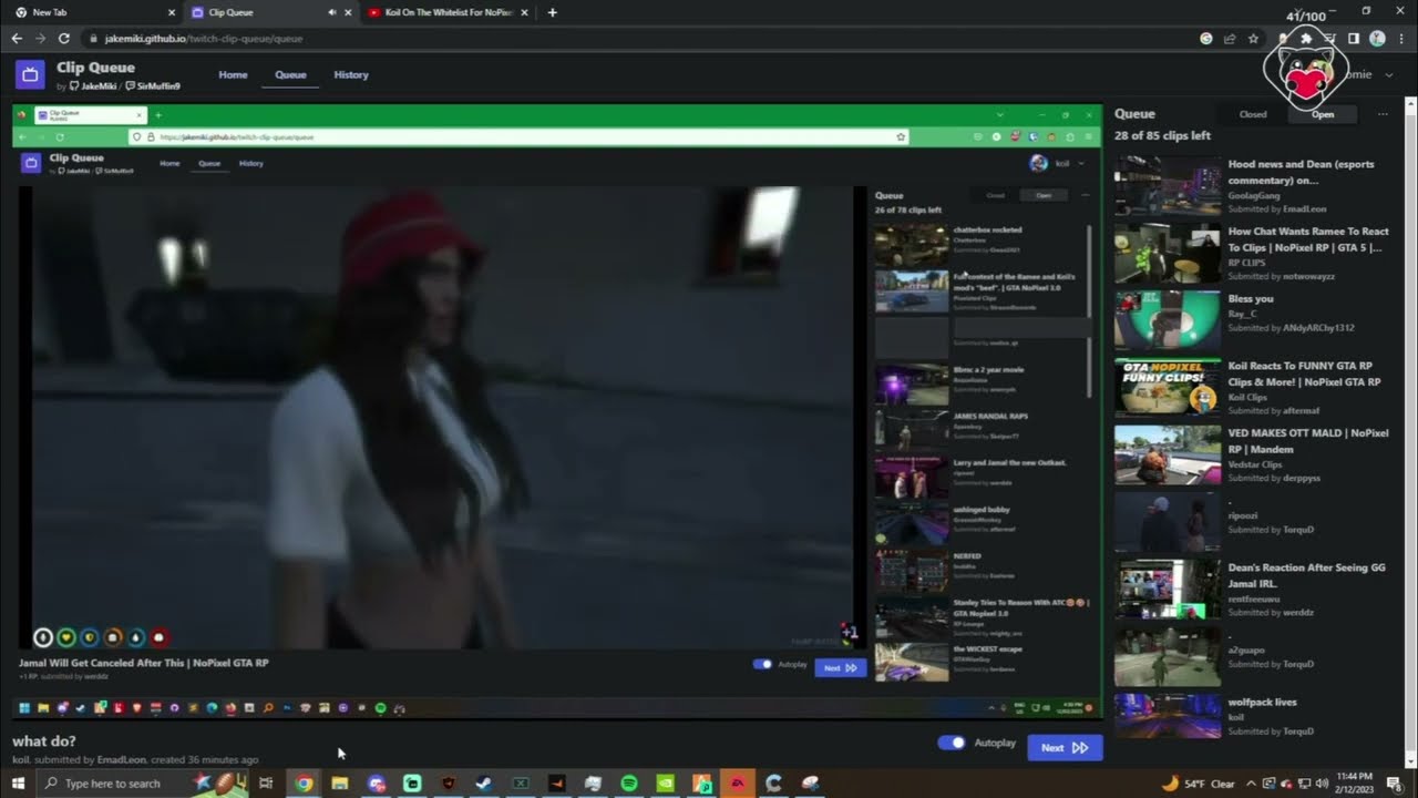 Omie Reacts to Koil Reacting to GIGACHAD Jamal | NoPixel