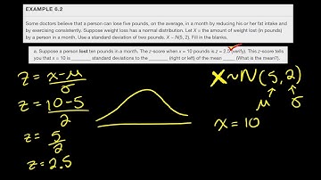 Calculating Z-scores OpenStax - Example 6.2 parts a and b