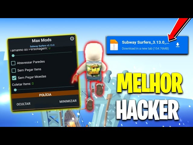 O MELHOR MOD MENU DO SUBWAY SURF, MOD MENU ATUALIZADO COM TUDO! BAIXE AGORA  SIMPLES E RÁPIDO 