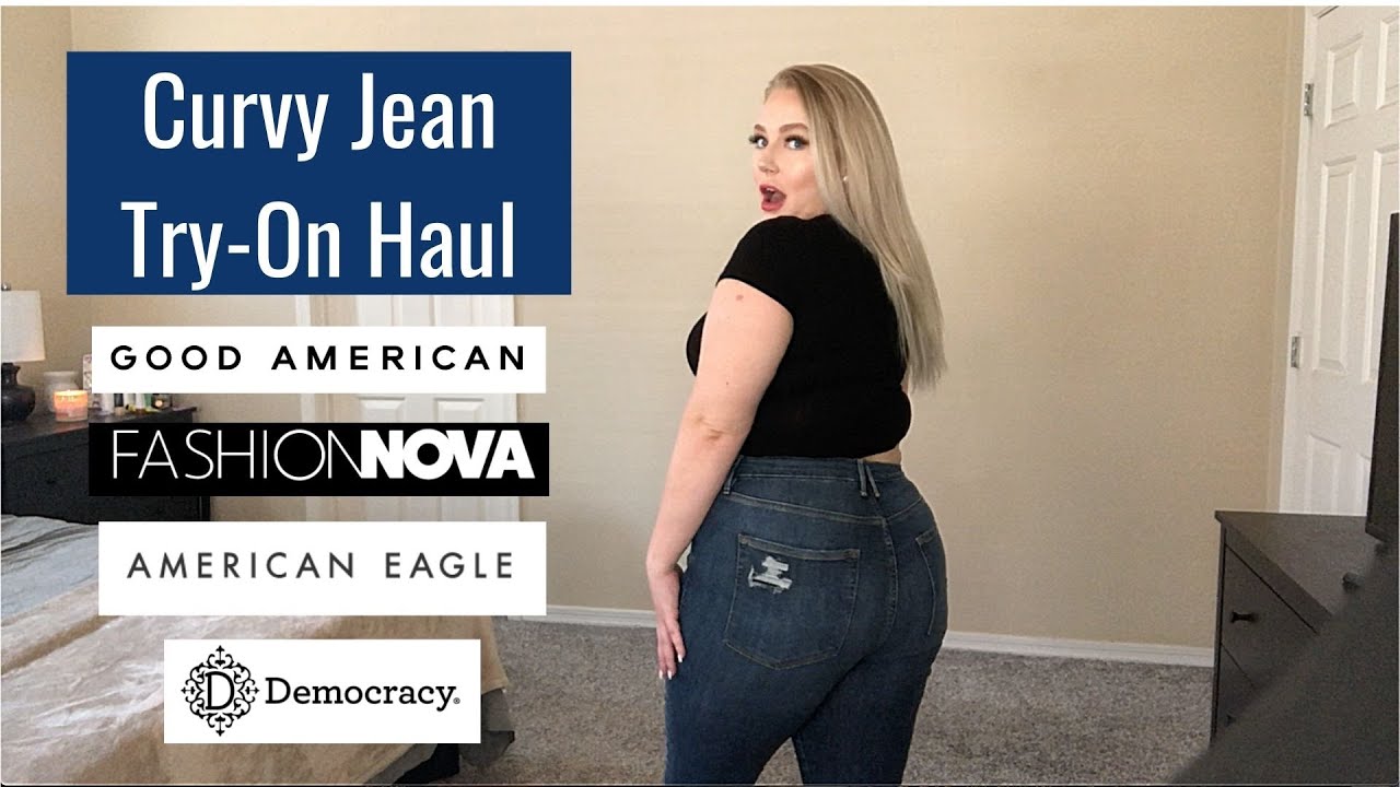 Curvy Jean Try-On Haul | Good American | FashionNova | American Eagle