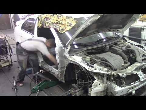 Кузовной ремонт. Мицубиси Лансер, делаем порог. Body repair.