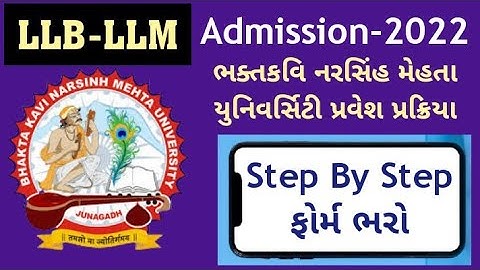 Bknmu LLB LLM admission Step By Step Form Fill Process | bknmu admission Online Form Fill Up  #bknmu
