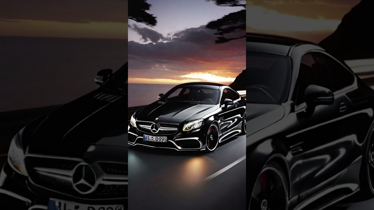 A modern Mercedes car, very modern